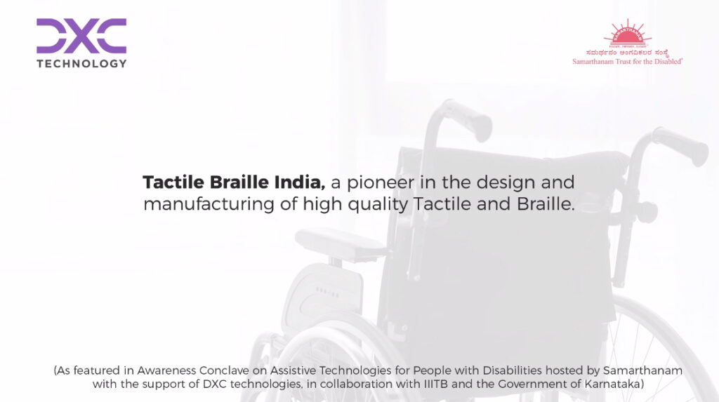 Explanation that Tactile Braille India a pioneer in the design and manufacturing of high quality Tactile and BrailleTactile Braille India a pioneer in the design and manufacturing of high quality Tactile and Braille