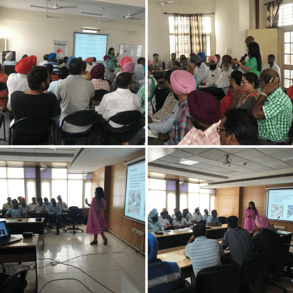 Samarthanam and Govt of Punjab inclusive education training