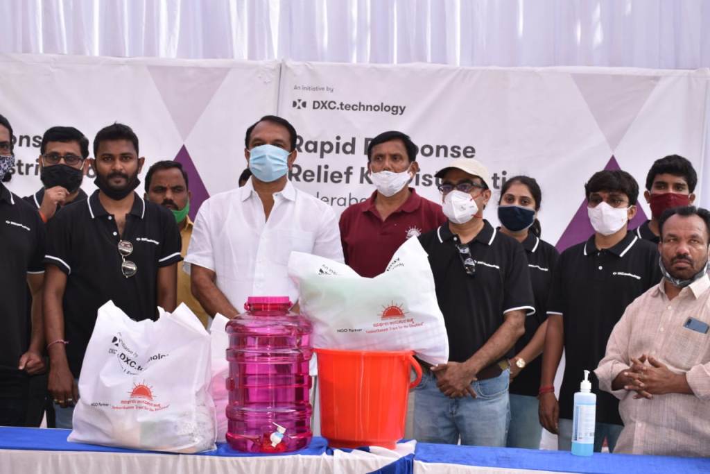 DXC Technology- Hyderabad Flood Relief Distribution