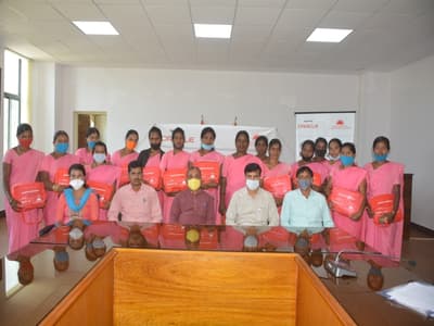 Distribution of Health and Hygiene Kits to Asha Workers across Karnataka under Oracle CSR initiative