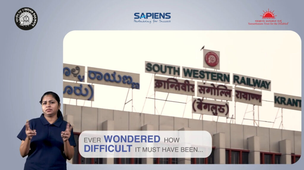 Walkthrough on Accessible Railway Station in Bangalore KSR