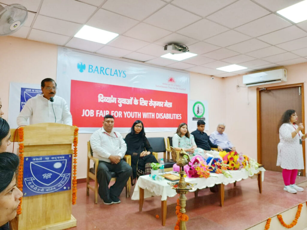Samarthanam Trust for the Disabled in partnership with Barclays organized a Job Fair for youth with disabilities in Delhi on 22 June 2022-1
