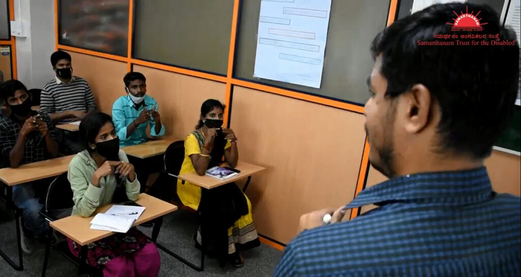 Free job oriented training program for youth with disabilities and underprivileged in Bangalore