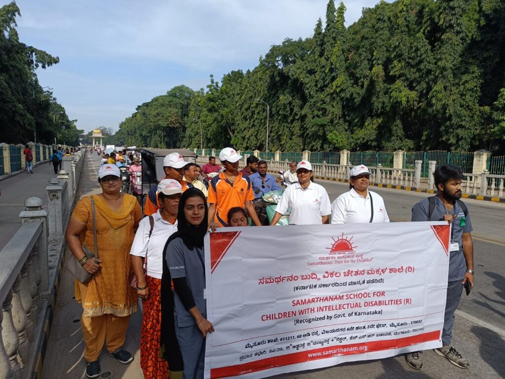 Samarthanam Trust For The Disabled is in Mysore participated in awareness walk to spread importance of disability-2
