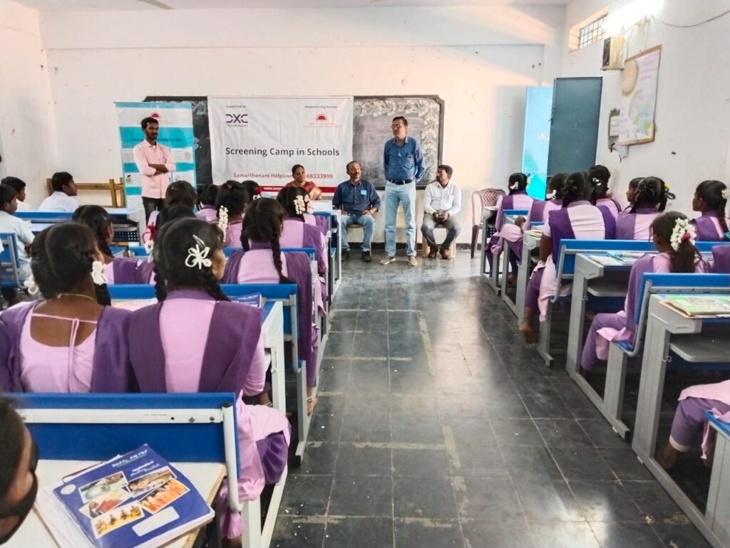 DXC in partnership with Samarthanam Trust launched the Hearing Screening Camp at ZP High School Chilamatur Andhra Pradesh-2