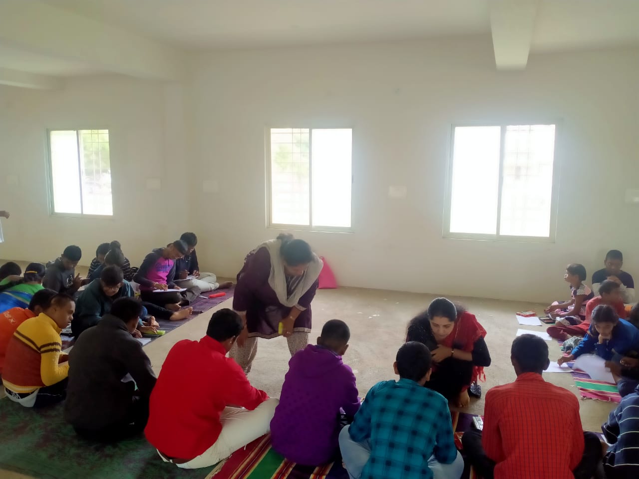 Art therapy and music therapy at the Mysore Intellectually Disabled School