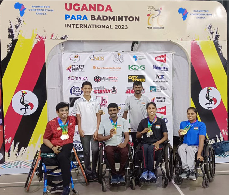 Ms. Pallavi, a locomotor disabled girl, represented India in the Para-Badminton International Tournament-2