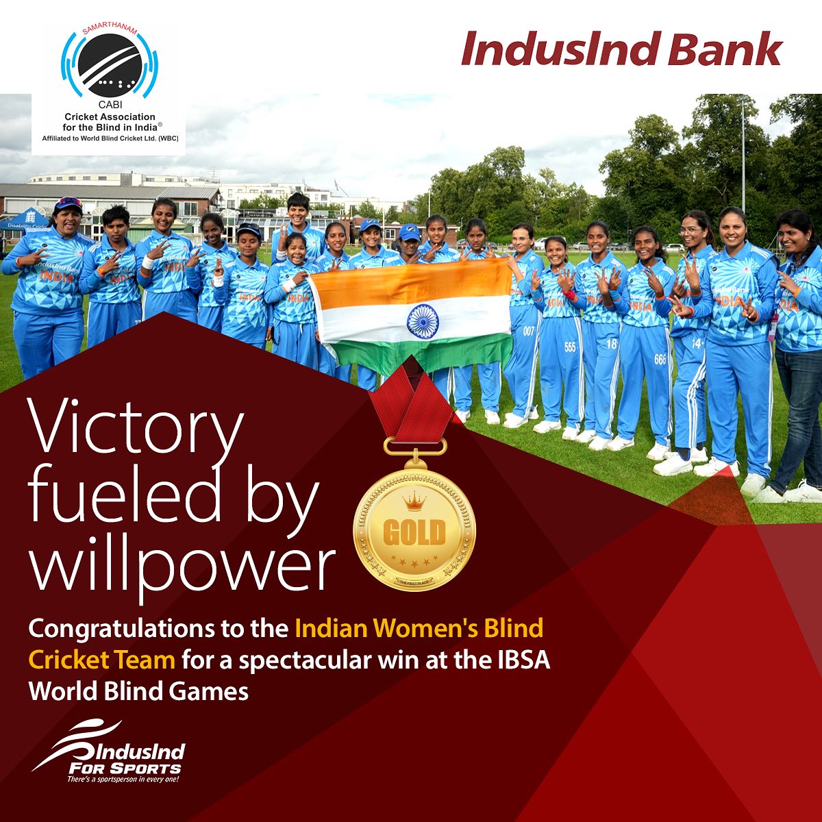 Indian Womens Team victory at the IBSA World Games 2023 