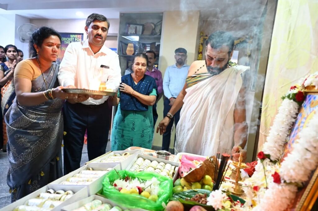 Our entire team came together to celebrate Ayudh Puja at Samarthanam Trust Bangalore-1