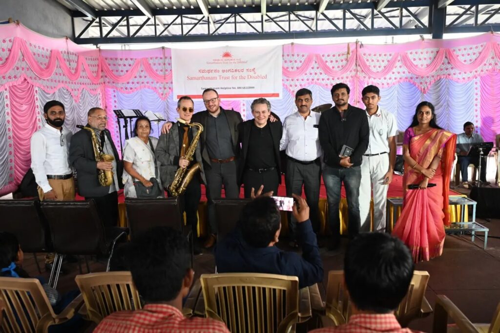 The Ari Roland Jazz Quartet brought their incredible talents to a special music workshop with our Sunadha team-5