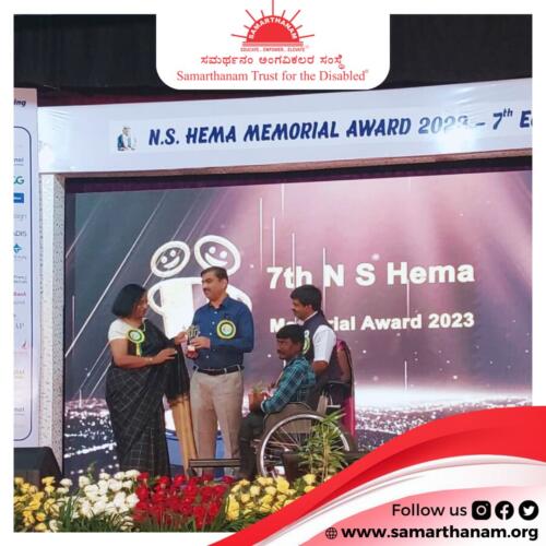 APD a groundbreaking non-profit organization founded in 1959 by the late N. S. Hema celebrated the 7th NS Hema Memorial Award-2