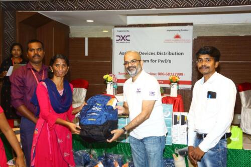 Assistive Aids Distribution program organized by Samamrthanam Trust in collaboration with DXC Technology, for People with Disabilities (PwDs) in Chennai-1