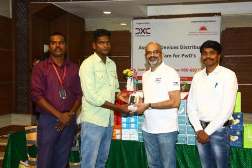Assistive Aids Distribution program organized by Samamrthanam Trust in collaboration with DXC Technology, for People with Disabilities (PwDs) in Chennai-3