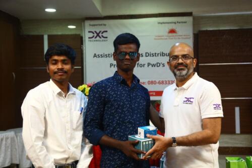 Assistive Aids Distribution program organized by Samamrthanam Trust in collaboration with DXC Technology, for People with Disabilities (PwDs) in Chennai-5