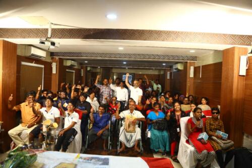 Assistive Aids Distribution program organized by Samamrthanam Trust in collaboration with DXC Technology, for People with Disabilities (PwDs) in Chennai-6