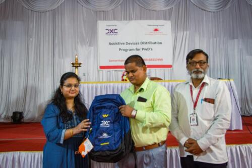 Assistive aids distributed to people with disabilities in Mumbai collaboration with DXC Technology-3