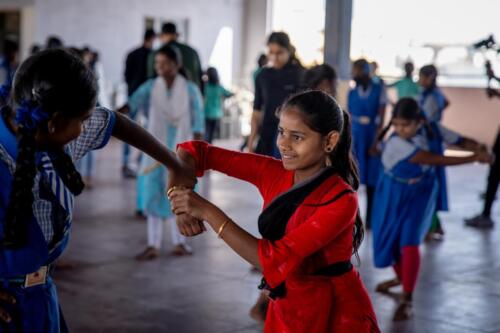 BYJU'S is empowering young women from classes 5–10 in Samarthanam Trust through a self-defense workshop-6