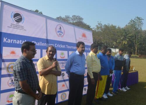 Blind cricket of Karnataka challengers in Mandya-1