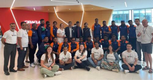 Dr Mahantesh G Kivadasannavar and Blind Cricket team special visit to the Oracle UK Office-1
