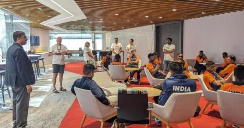 Dr Mahantesh G Kivadasannavar and Blind Cricket team special visit to the Oracle UK Office-2
