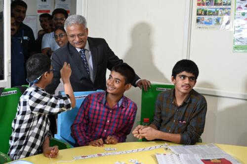 Hon. Justice B S Patil, Lokayukta, State of Karnataka visits Samarthanam-4