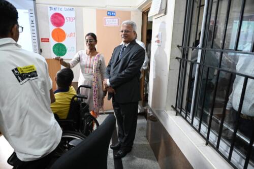 Hon. Justice B S Patil, Lokayukta, State of Karnataka visits Samarthanam-7