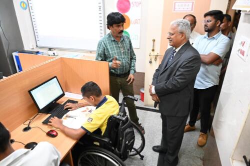 Hon. Justice B S Patil, Lokayukta, State of Karnataka visits Samarthanam-8