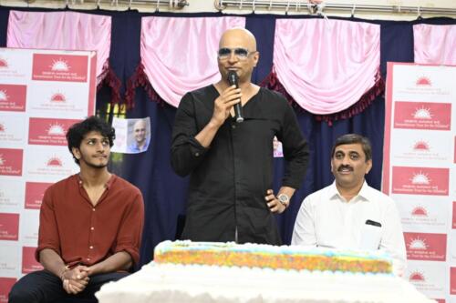 Indrajit Lankesh of Kannada and Hindi cinema, celebrated his 47th birthday at Samarthanam Bengaluru-3