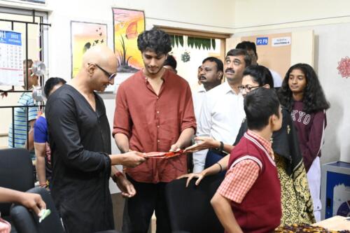 Indrajit Lankesh of Kannada and Hindi cinema, celebrated his 47th birthday at Samarthanam Bengaluru-7