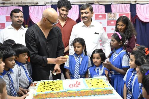 Indrajit Lankesh of Kannada and Hindi cinema, celebrated his 47th birthday at Samarthanam Bengaluru-9