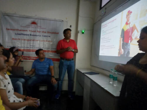 Mr. Nadeem Khan, Sr. HR DHL Express and team visited Delhi branch Samarthanam-1