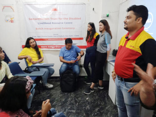 Mr. Nadeem Khan, Sr. HR DHL Express and team visited Delhi branch Samarthanam-2