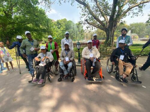 Samarthanam Delhi visit Amrit Udyan-1