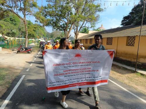 Samarthanam Trust For The Disabled is in Mysore participated in awareness walk to spread importance of disability-4
