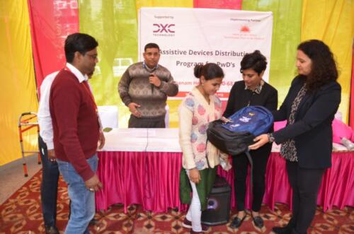 Samarthanam Trust distributed assistive technology for people with disabilities in Delhi in collaboration with DXC Technology-2