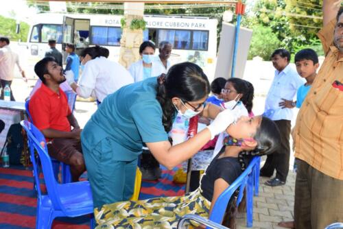 Samarthanam Trust for the Disabled, in association with TE Connectivity and Vishnu Sena Samithi, organised a Health Camp in Doddaballapur-1