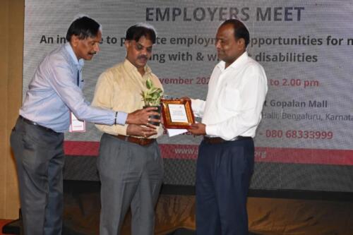 Samarthanam Trust for the Disabled successfully concluded the EMPLOYERS MEET at the Grand Mercure Hotel Bengaluru today-5
