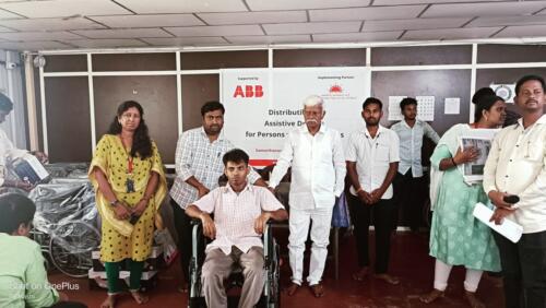 Samarthanam Trust, in partnership with ABB, distributed assistive devices to PwDs in Bellari-2