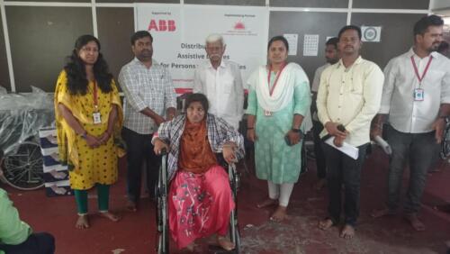 Samarthanam Trust, in partnership with ABB, distributed assistive devices to PwDs in Bellari-7