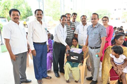 Samarthanam Trust, in partnership with ESI Group, organized a health camp in Bagepalli-6
