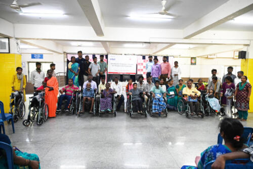 Samarthanam Trust, in partnership with Intel, distributed Assistive Devices to over 80 people with disabilities at Samarthanam-10
