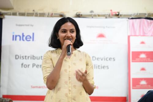 Samarthanam Trust, in partnership with Intel, distributed Assistive Devices to over 80 people with disabilities at Samarthanam-2