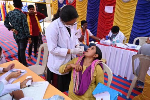 Samarthanam Trust, in partnership with TE Connectivity, successfully organized a Health Camp at Bashettihalli-3