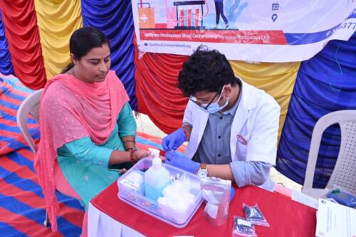 Samarthanam Trust, in partnership with TE Connectivity, successfully organized a Health Camp at Bashettihalli-7