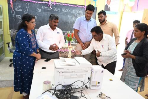 Samarthanam Trust in partnership with United Way Bengaluru, implemented an Innovation and Tinkering Lab at Morarji Desai Residential School, Chakkere-2