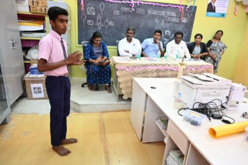 Samarthanam Trust in partnership with United Way Bengaluru, implemented an Innovation and Tinkering Lab at Morarji Desai Residential School, Chakkere-3