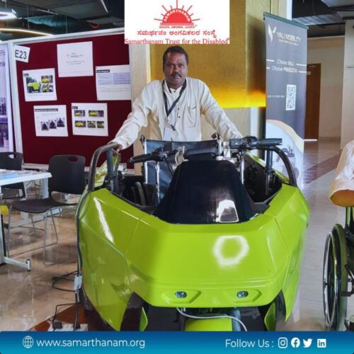 Samarthanam has a ATA stall in iit madras research park-2