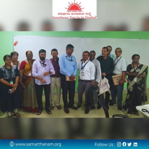 Samarthanam has a ATA stall in iit madras research park-3