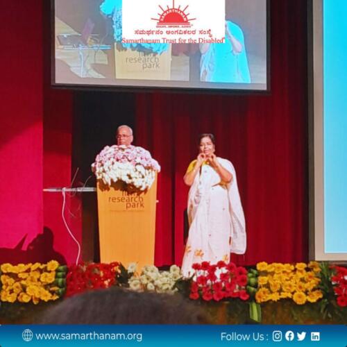 Samarthanam has a ATA stall in iit madras research park-5