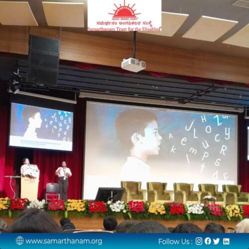 Samarthanam has a ATA stall in iit madras research park-6